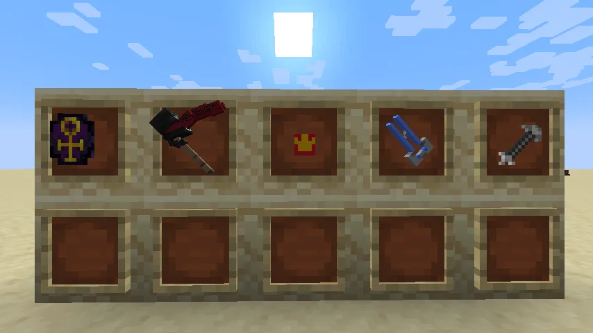 Все виды оружия из мода Familiar Weapons версии 1.0.