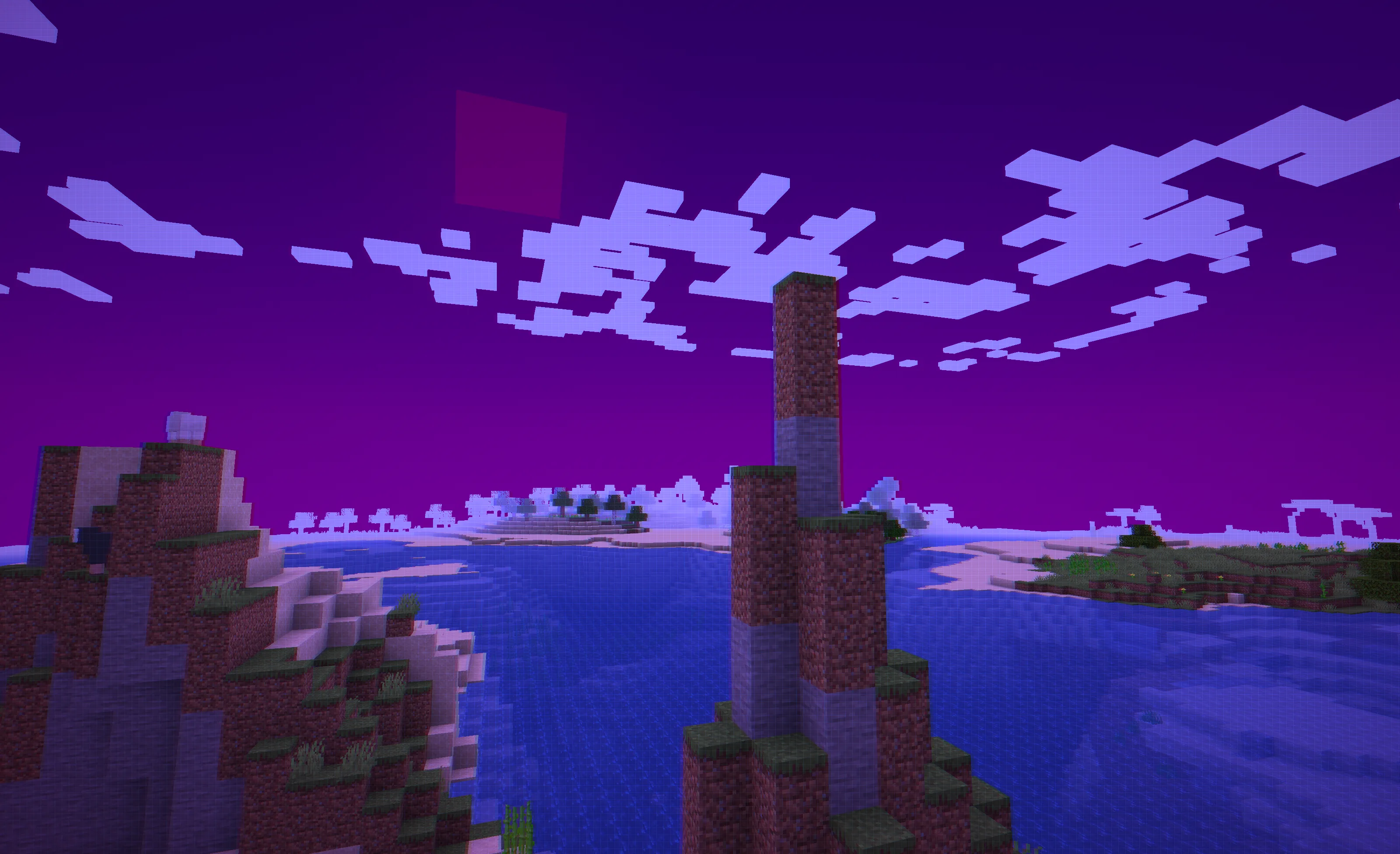 Шейдер Retrowave в дневное время