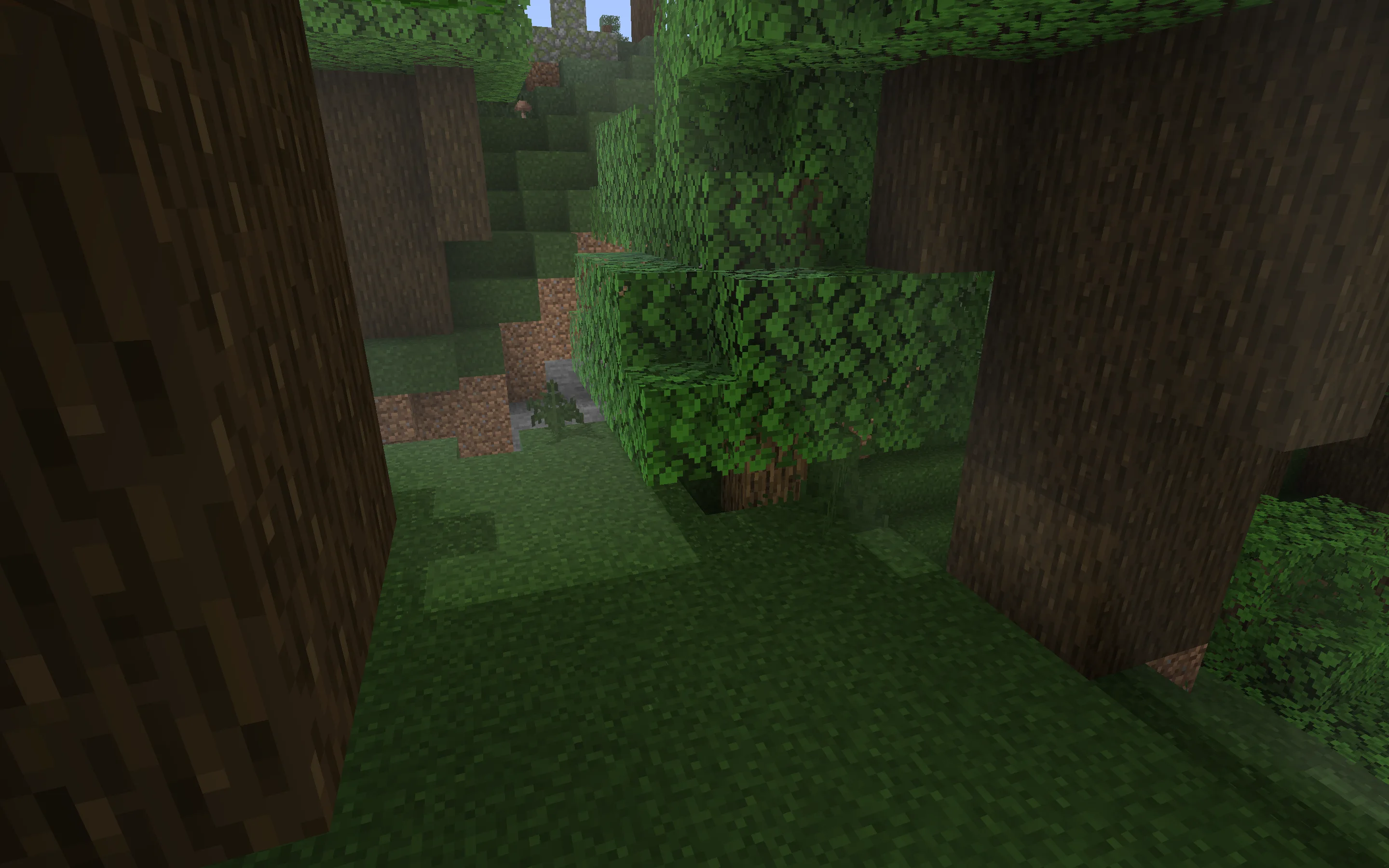 Ванильные объёмные эффекты с туманом.