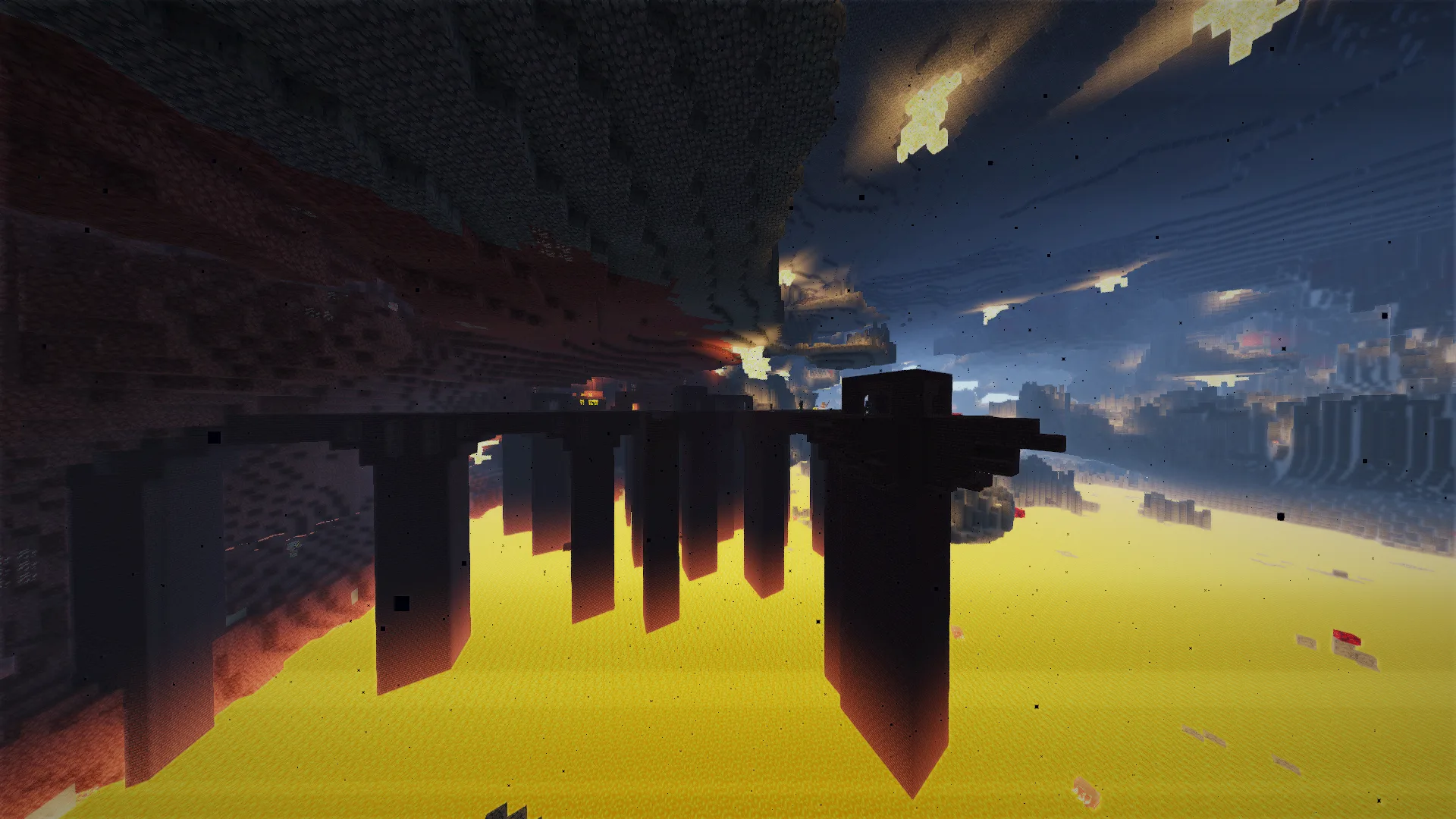 Адская крепость с шейдерами Lumina Shaders