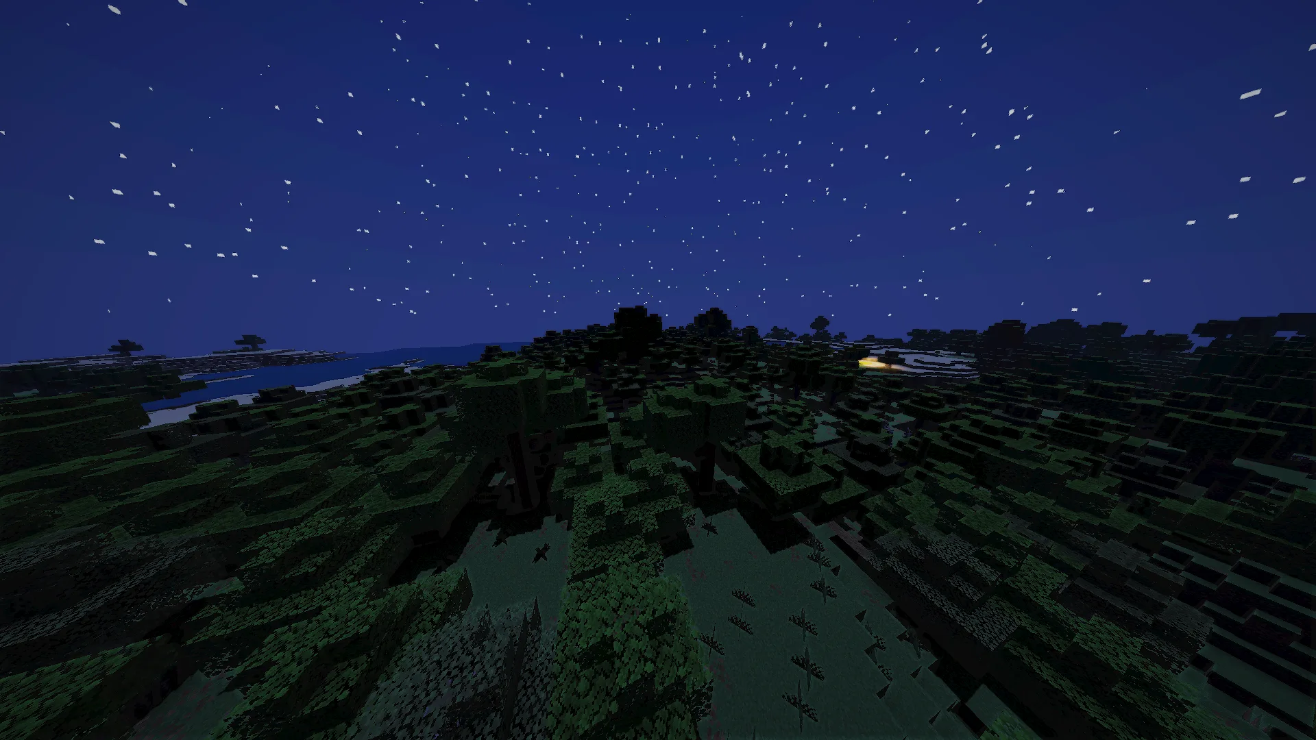 Plains Forest But At Midnight