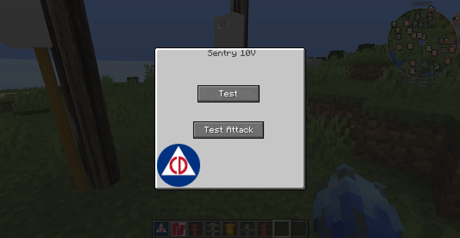 Интерфейс управления сиреной в моде Weather Sirenz