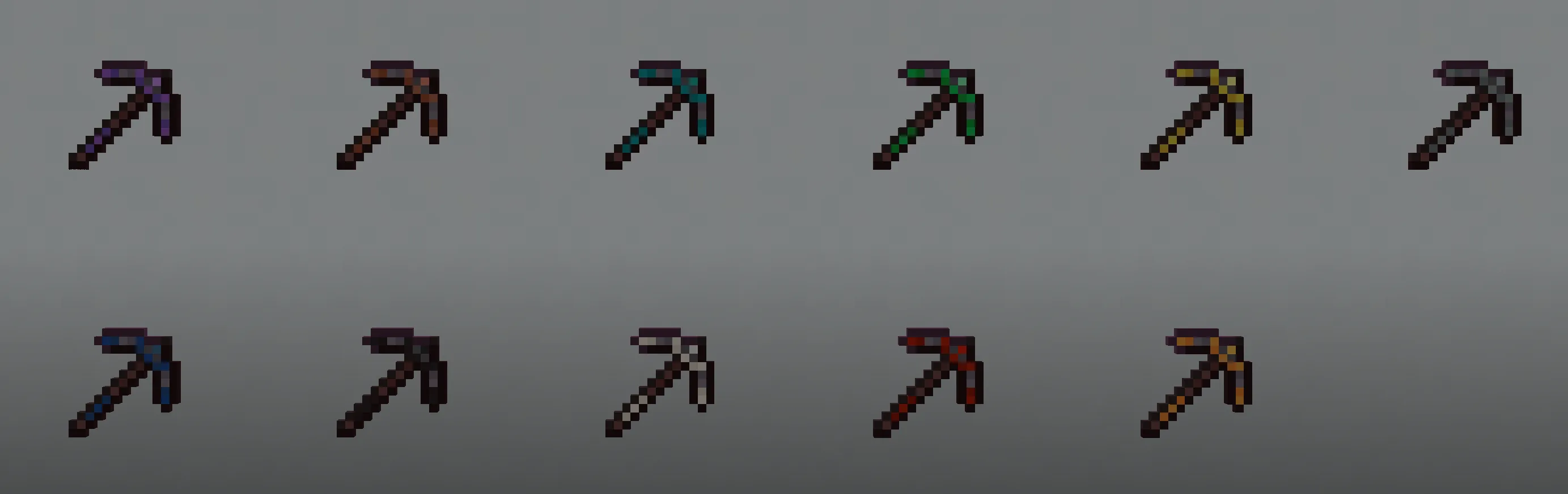 Отделка кирки в ресурс-паке Renameable Items