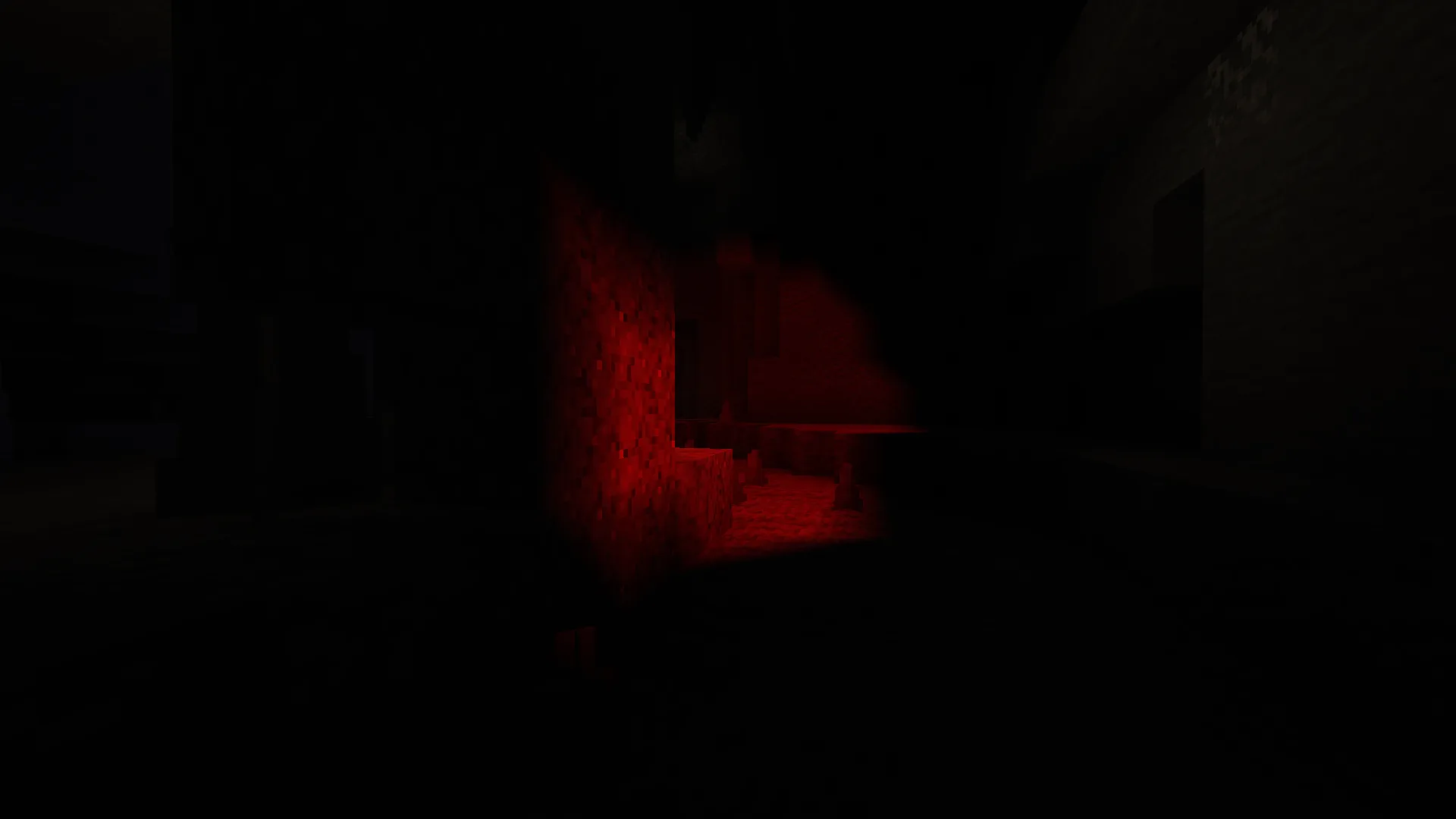 Внутри пещеры с использованием шейдера фонарика.