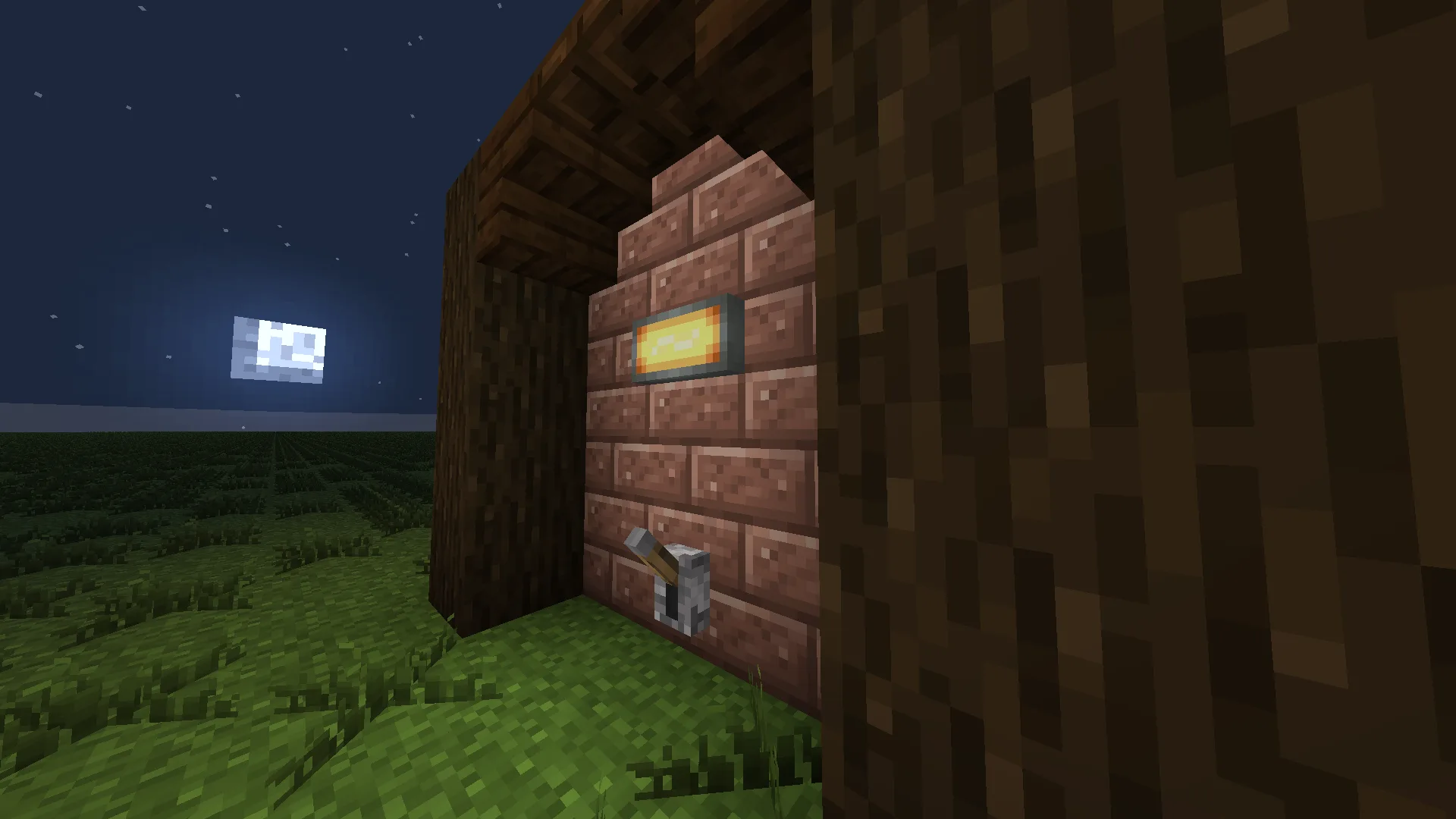 Аварийная лампа из мода Create: Utils
