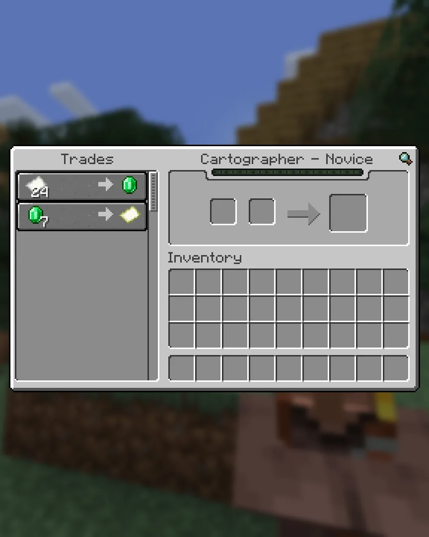 Интерфейс торговли с жителями в ресурс-паке Round Up