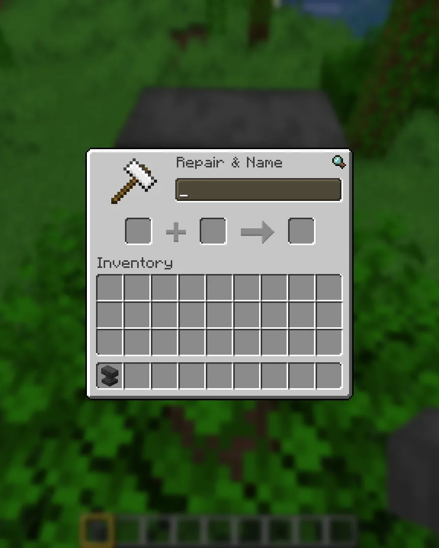 Интерфейс наковальни в ресурс-паке Round Up