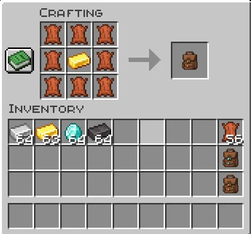 Рецепт крафта в моде Blankpack Fabricated