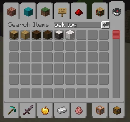 Поиск предметов в Millisecond UI с отключенным скроллбаром