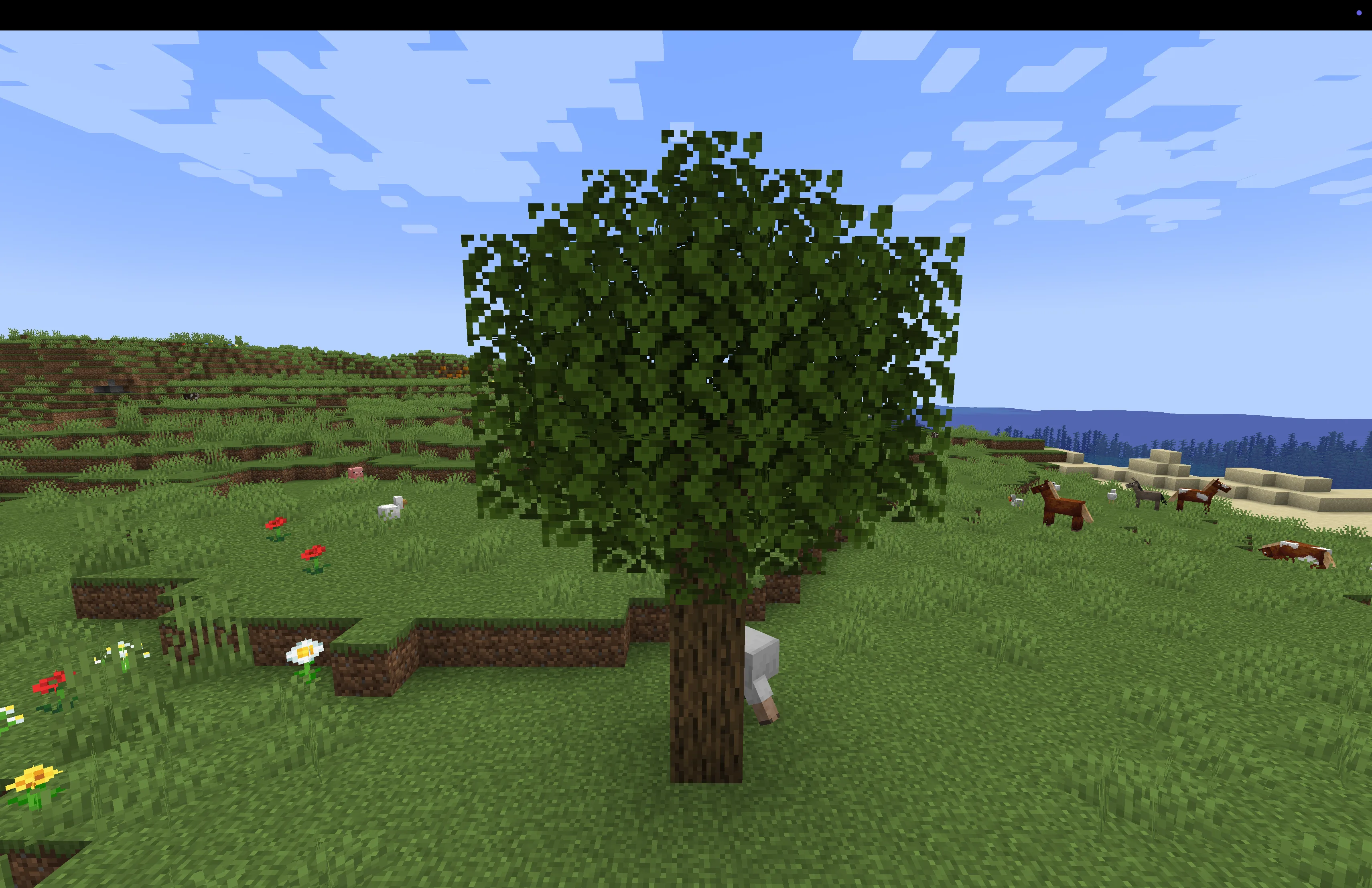 Анимация движения листвы от ветра в шейдер-паке FancyWind and Waves