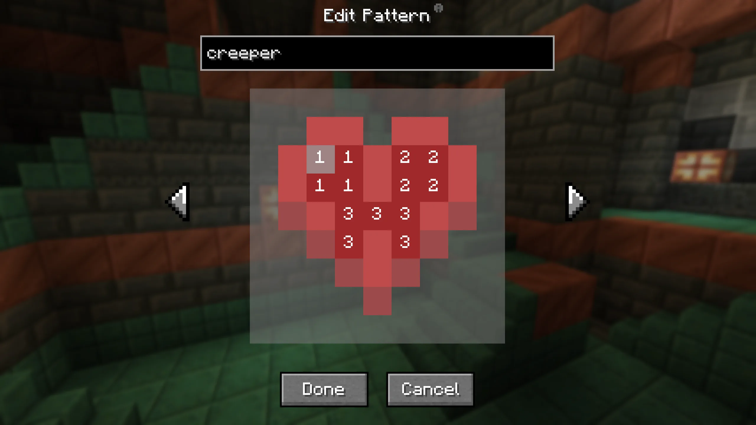 Меню конфигурации мода PartialHearts