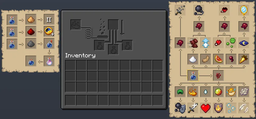 Гайд по зельеварению в ресурспаке Crazy PvP Pack.