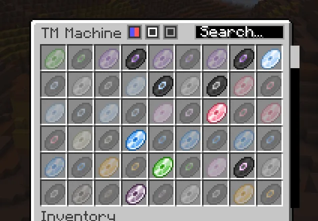Автомат для создания ТМ (технических машин) в моде Cobblemon.
