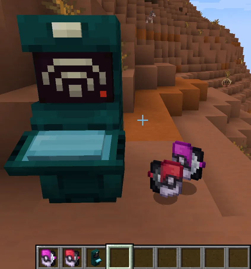 Аппарат для создания ТМ и кейсы с техническими машинами из мода SimpleTMs для Cobblemon.