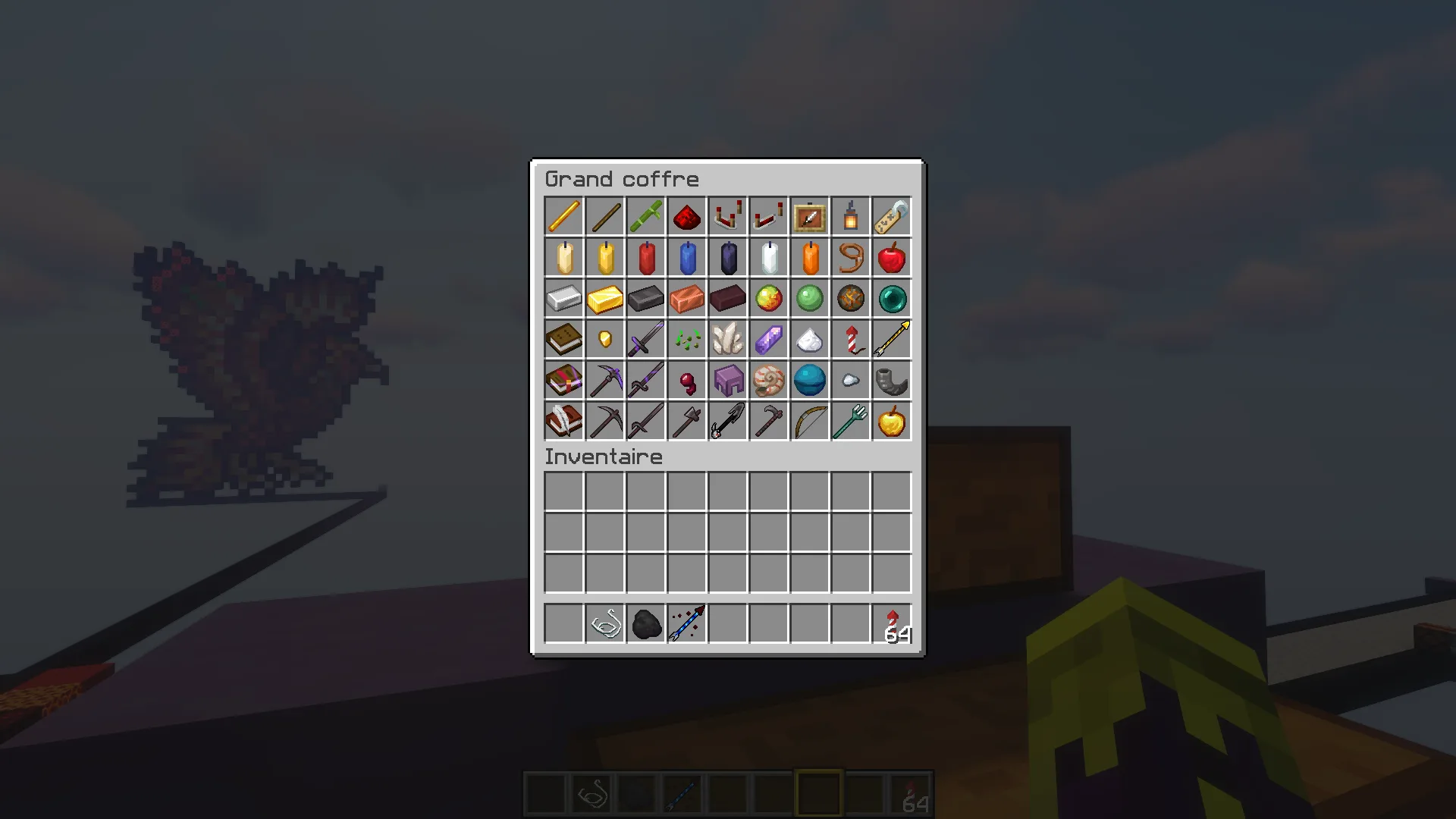 Различные игровые предметы в сундуке в разрешении 48x48.