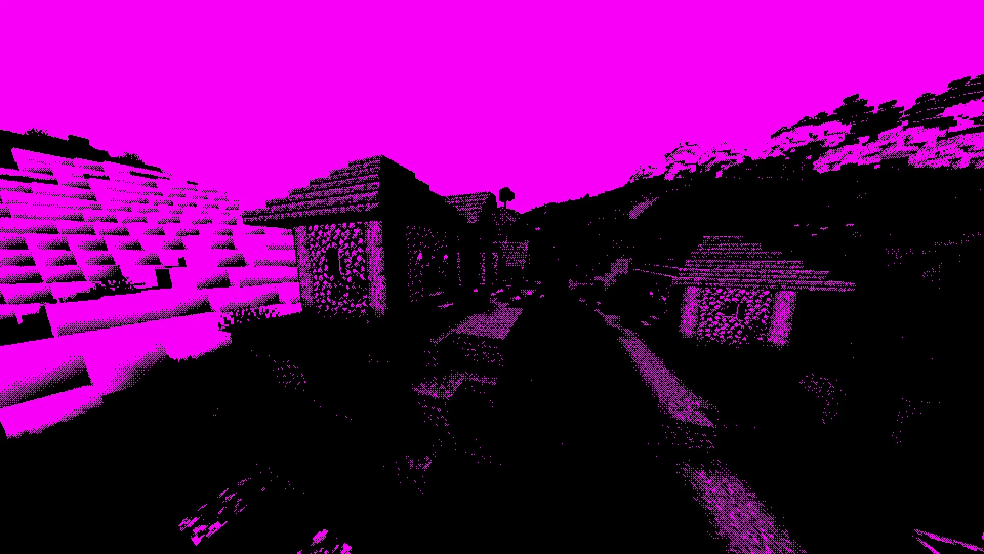 Переключатель цветовой палитры Minecraft с отсутствующей текстурой.