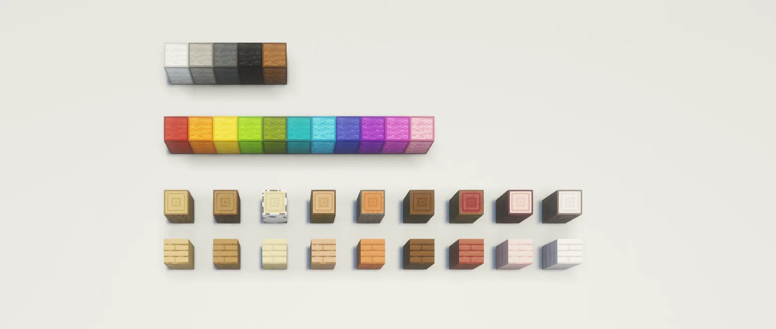 Скриншот игровых блоков для проекта Bedwars Ultimate.