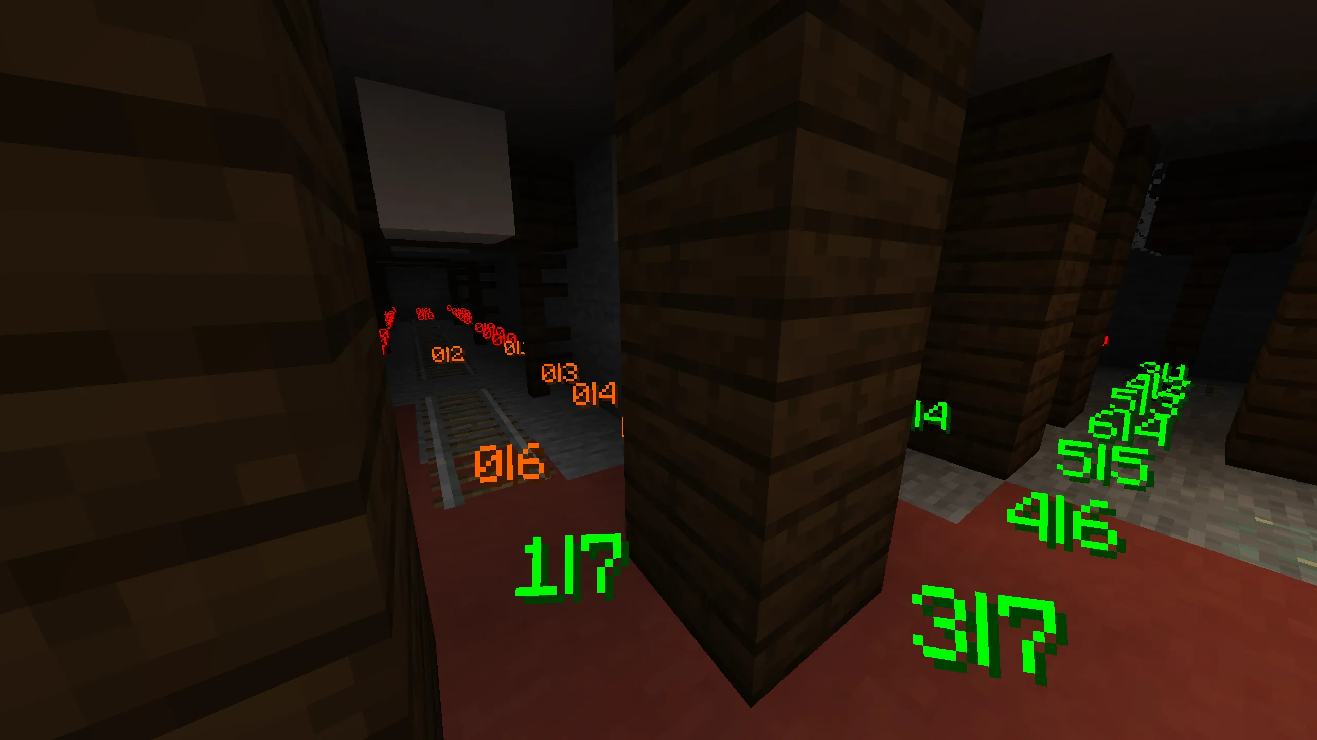 Интерфейс мода Lighty в режиме отображения числовых значений уровня освещенности.