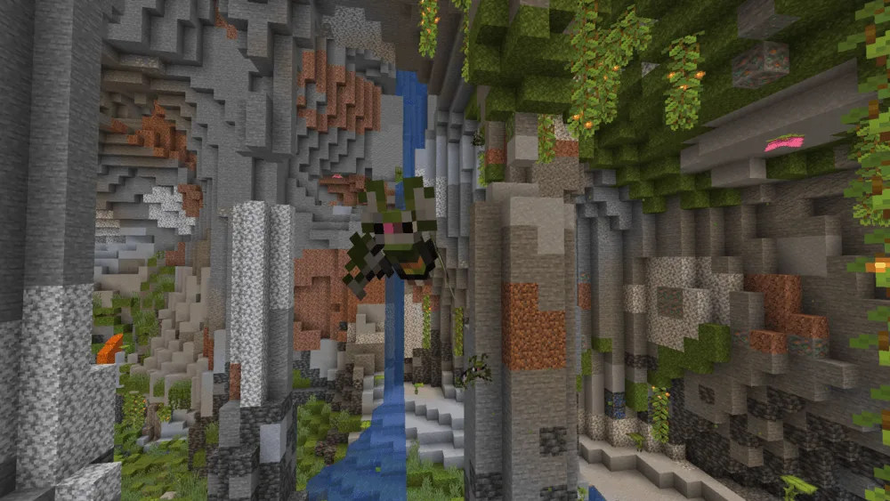 Летучая мышь в пышных пещерах