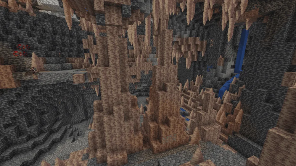 Летучая мышь в сталактитовой пещере