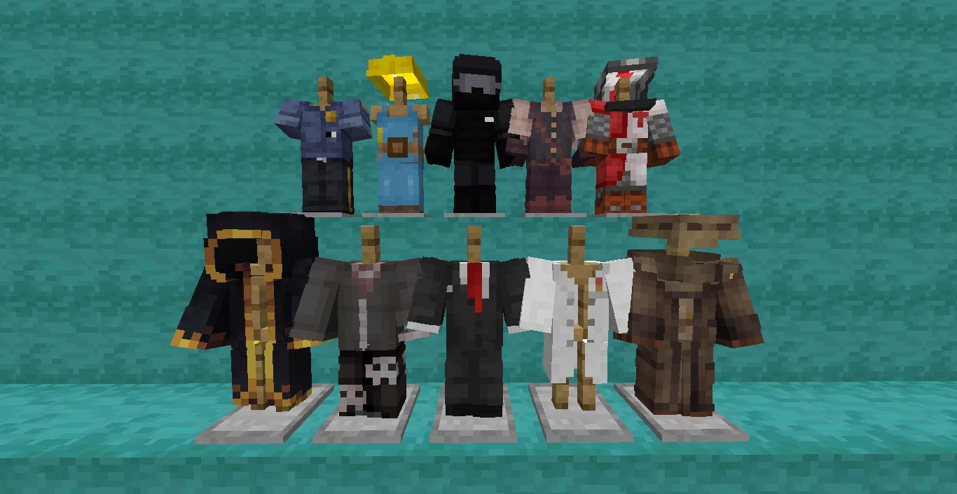 Alt-текст: Четвертая коллекция проекта Selfexpression: профессии и фэнтези в Minecraft.