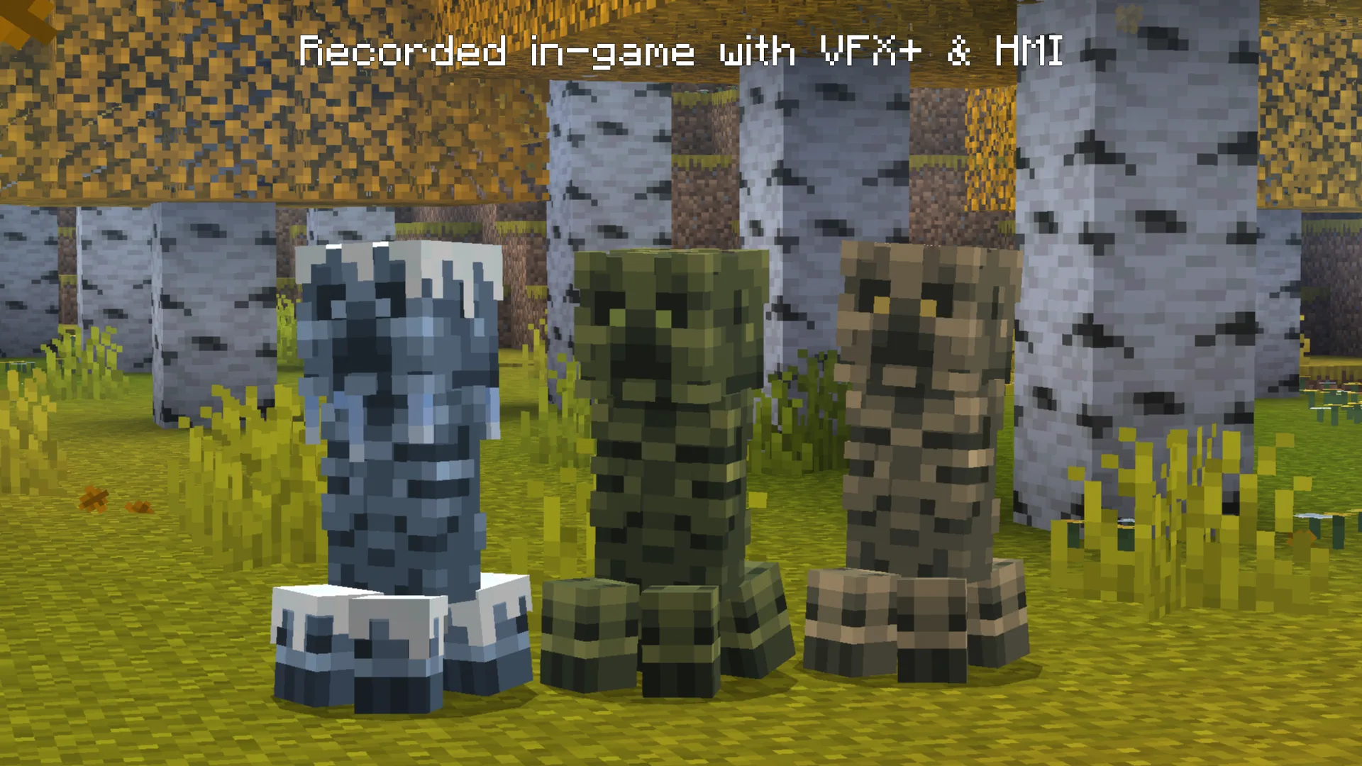 Варианты криперов в Minecraft рядом.