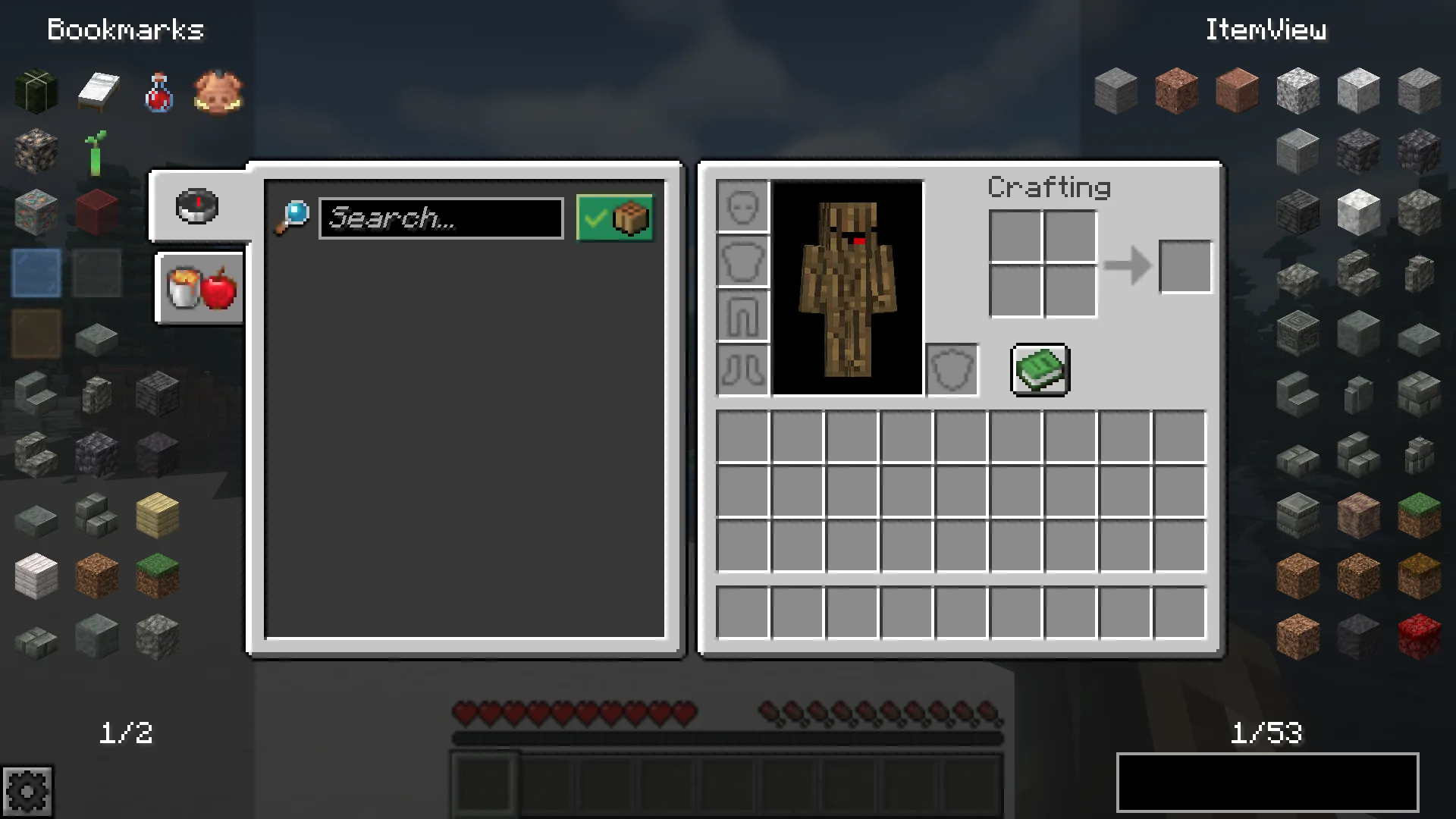 Интерфейс модификации Extended ItemView с режимом динамического изменения размера (переносом предметов).