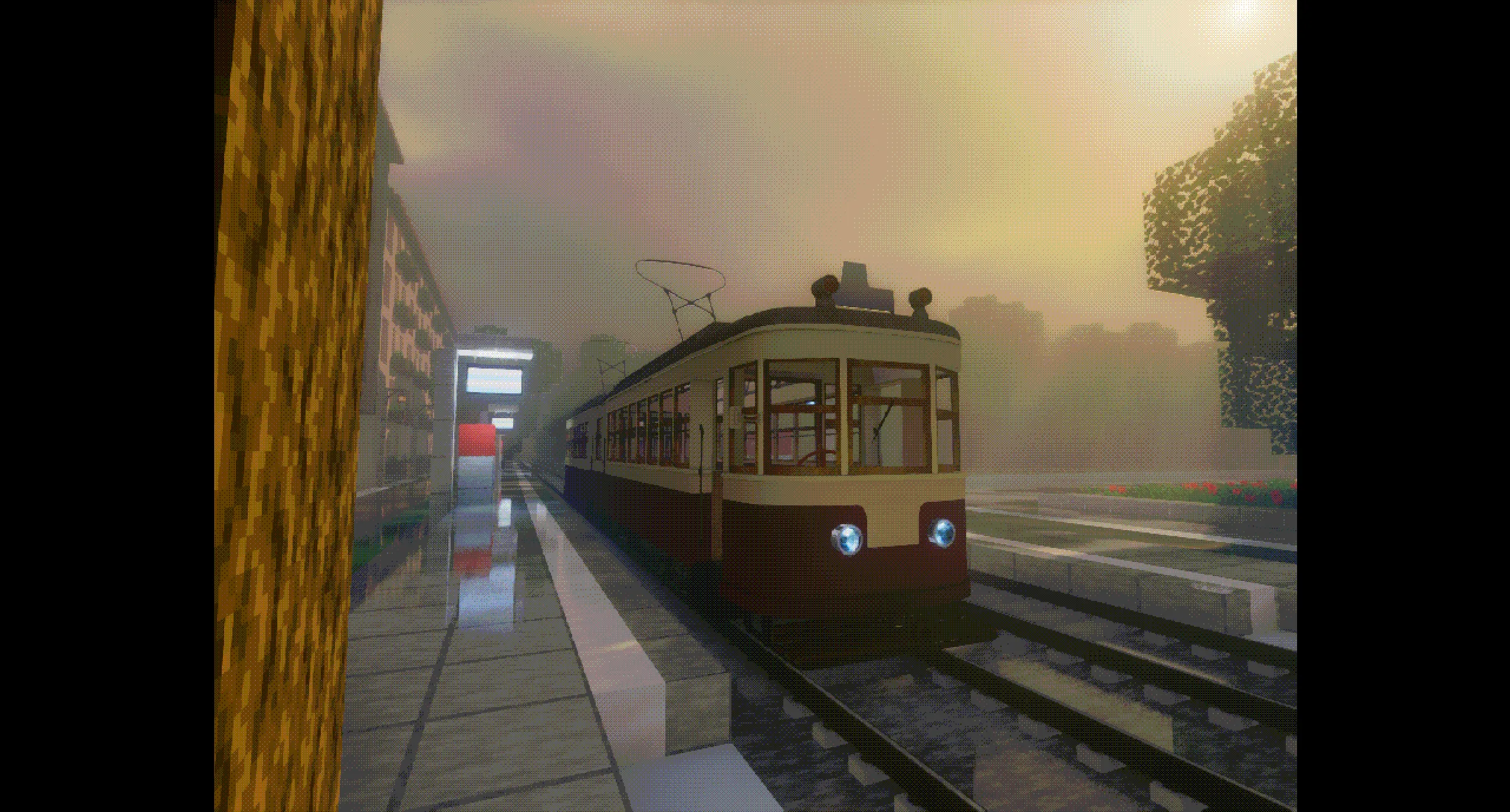 Трамвай модели КТМ-1 (Kh) из ресурс-пака [MTR/NTE] World Tram pack.