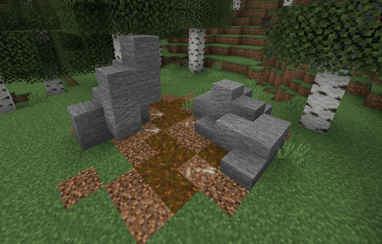 Место раскопок окаменелости овцы из мода Better Archeology.