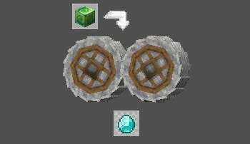 Скриншот алмазов в Minecraft из мода Create builders.