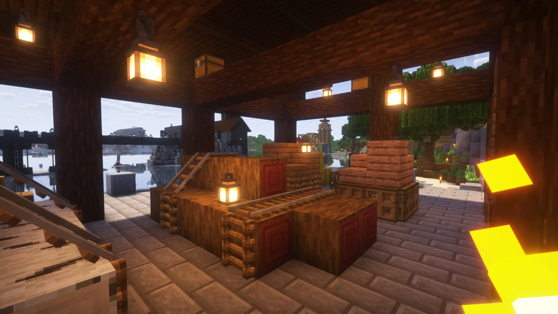 3D-блоки на причале в ресурс-паке Vythisi