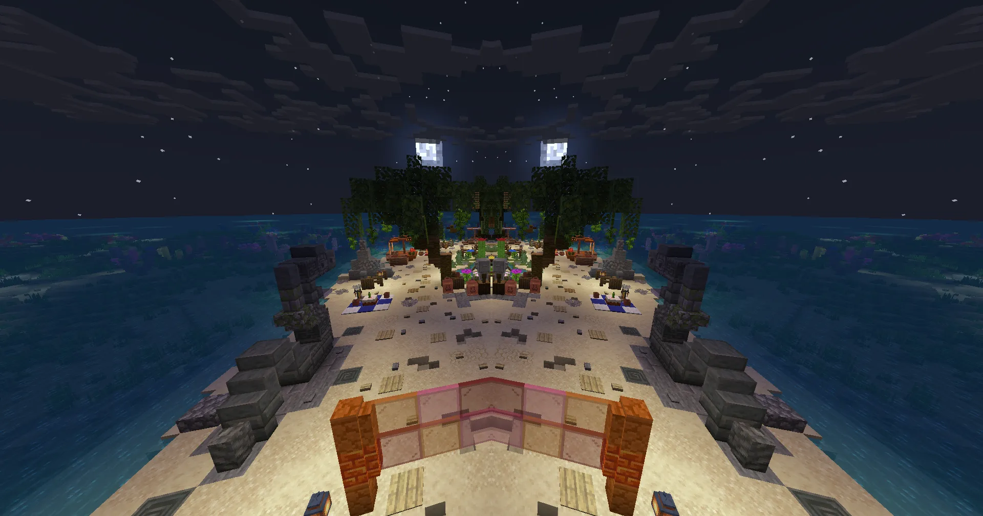 Screen Mirror Shader: левая и правая части зеркально отражены.