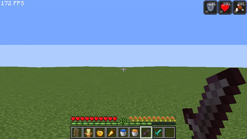 Миниатюрный меч из проекта Uhc_Untils.