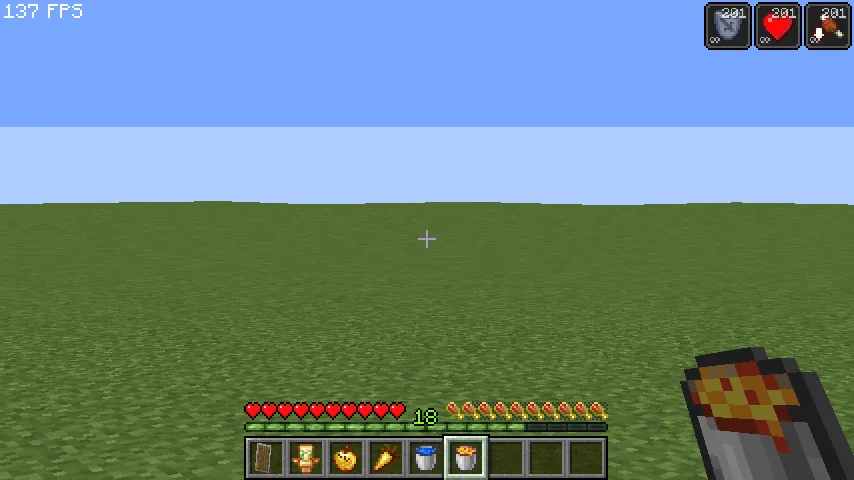 Миниатюрное ведро лавы из Minecraft.