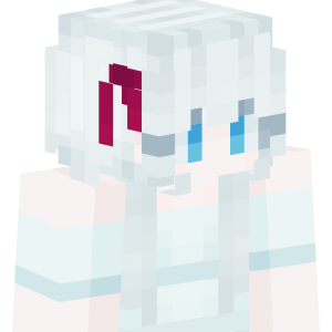 Белоснежная аниме-леди - Сбоку