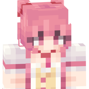 Розовая аниме-милашка - Спереди