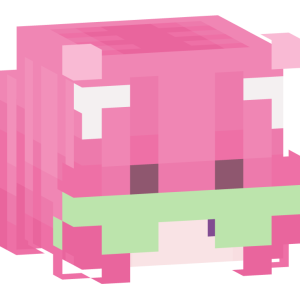 Розовая няша в очках - Голова