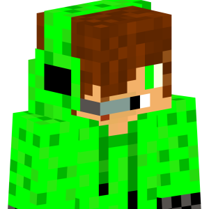 Ярко-зеленый стример - Сбоку