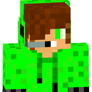 Ярко-зеленый стример - Спереди