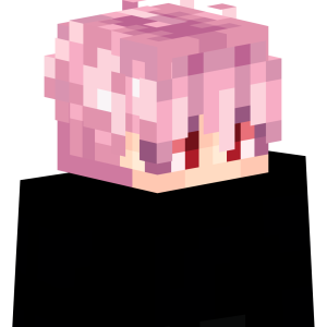 Розоволосый аниме-юноша - Сбоку