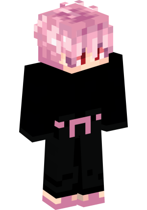 Розоволосый аниме-юноша