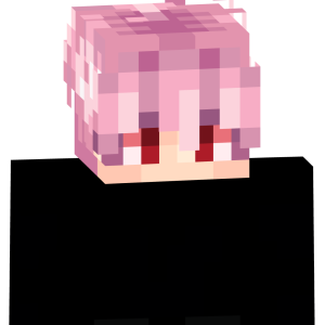 Розоволосый аниме-юноша - Спереди