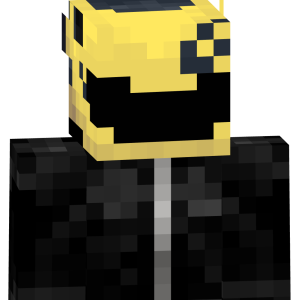 Желтый шлем кибер-гонщика - Спереди