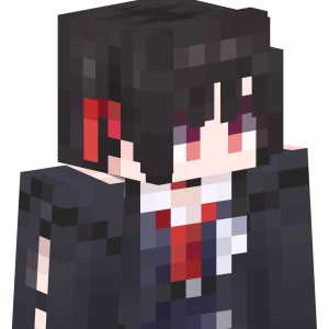 Черноглазая аниме-школьница - Сбоку