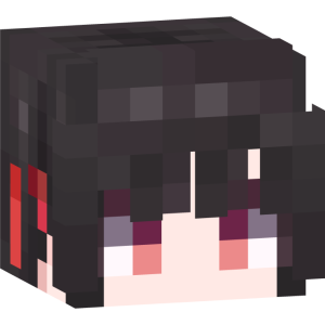 Черноглазая аниме-школьница - Голова