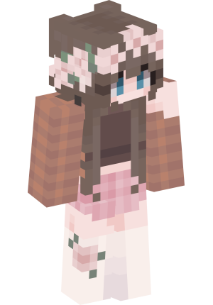 Цветочная нимфа в коричневом