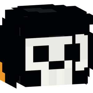 Скелет в оранжевом худи - Голова