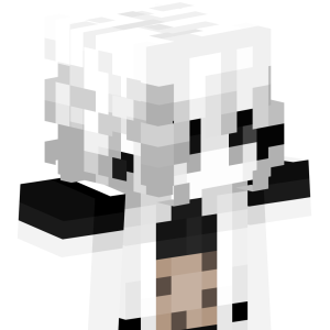 Монохромная аниме-девочка - Сбоку