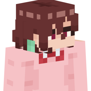 Милая школьница в розовом - Сбоку