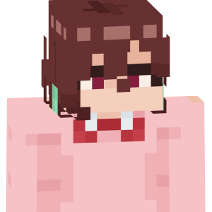 Милая школьница в розовом - Спереди